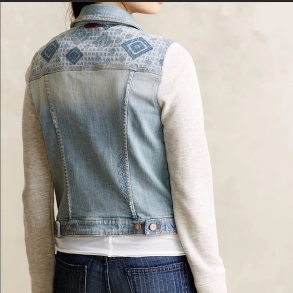- Pilcro & the Letterpress Denim Aztec Jacket P1559